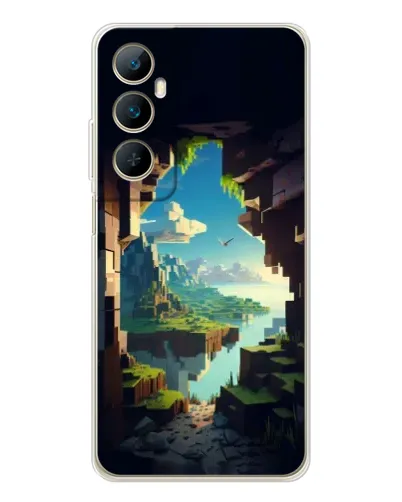 Чехол для Realme C76 с картинкой «Вид из пещеры» Чехол для Realme C76 с картинкой «Вид из пещеры»