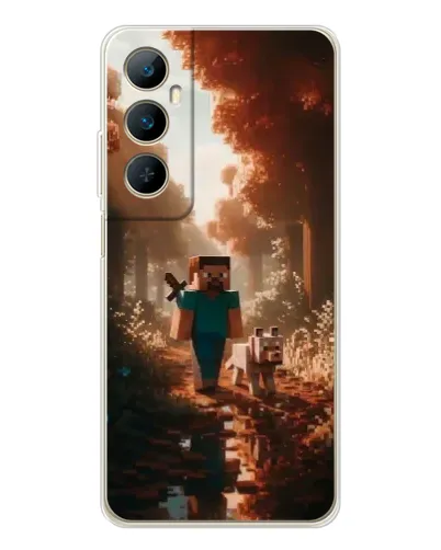 Чехол для Realme C76 с картинкой «Стив в лесу» Чехол для Realme C76 с картинкой «Стив в лесу»