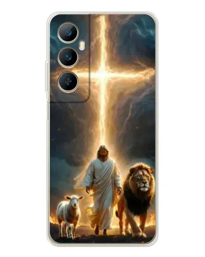 Чехол для Realme C76 с картинкой «Лев Иуды и Свет»