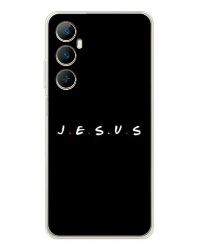 Чехол для Realme C76 с картинкой «Точки веры J.E.S.U.S.»