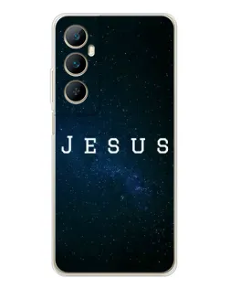 Чехол для Realme C76 с картинкой «Звездное небо Jesus»