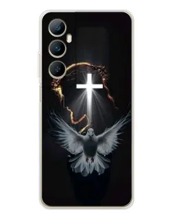 Чехол для Realme C76 с картинкой «Голубь и Свет»