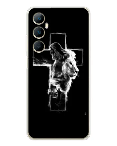 Чехол для Realme C76 с картинкой «Сияющий крест Jesus» Чехол для Realme C76 с картинкой «Сияющий крест Jesus»