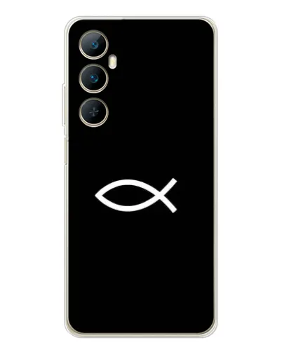 Чехол для Realme C76 с картинкой «Символ рыбы Jesus» Чехол для Realme C76 с картинкой «Символ рыбы Jesus»
