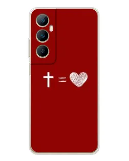 Чехол для Realme C76 с картинкой «Уравнение любви»