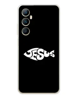 Чехол для Realme C76 с картинкой «Рыба Jesus»