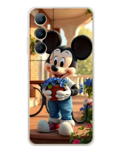 Чехол для Realme C76 с картинкой «Микки садовод»