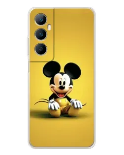 Чехол для Realme C76 с картинкой «Микки на желтом»