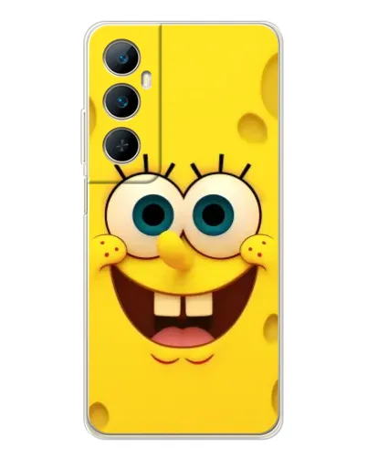 Чехол для Realme C76 с картинкой «Губка Боб улыбка»