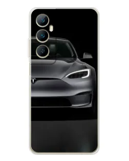 Чехол для Realme C76 с картинкой «Tesla Model S Look» Чехол для Realme C76 с картинкой «Tesla Model S Look»