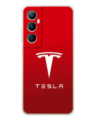 Чехол для Realme C76 с картинкой «Tesla Red Classic»
