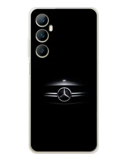 Чехол для Realme C76 с картинкой «Mercedes — абстрактные линии» Чехол для Realme C76 с картинкой «Mercedes — абстрактные линии»