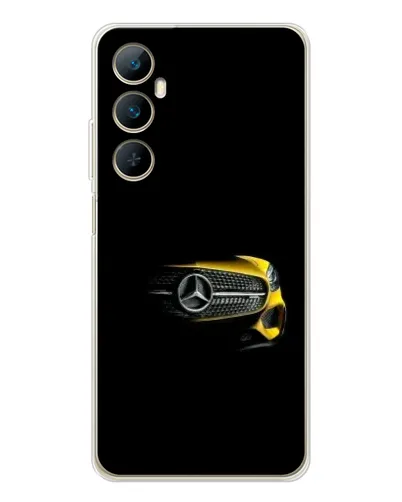 Чехол для Realme C76 с картинкой «Mercedes — ретро стиль»