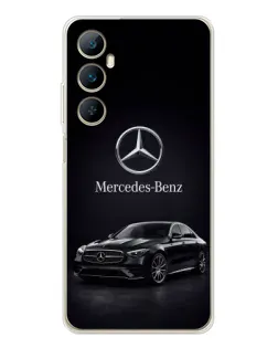 Чехол для Realme C76 с картинкой «Mercedes — решетка радиатора»