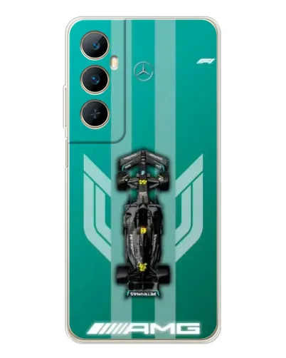 Чехол для Realme C76 с картинкой «Mercedes AMG Petronas»