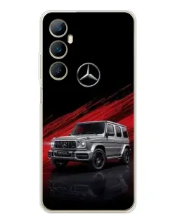 Чехол для Realme C76 с картинкой «Mercedes G-Class красный»