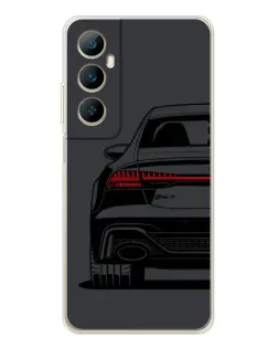 Чехол для Realme C76 с картинкой «Задняя часть Audi — арт»
