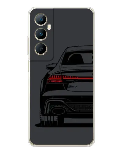 Чехол для Realme C76 с картинкой «Задняя часть Audi — арт»