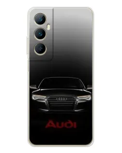 Чехол для Realme C76 с картинкой «Audi — градиентный контур»