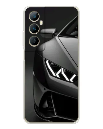 Чехол для Realme C76 с картинкой «Lamborghini фары детализация»