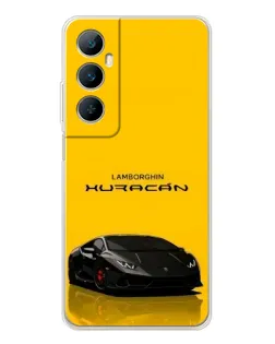 Чехол для Realme C76 с картинкой «Lamborghini Huracan черный»