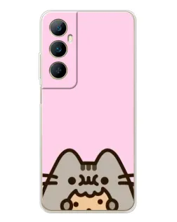 Чехол для Realme C76 с картинкой «Pusheen и печенье» Чехол для Realme C76 с картинкой «Pusheen и печенье»