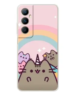 Чехол для Realme C76 с картинкой «Единорог Pusheen» Чехол для Realme C76 с картинкой «Единорог Pusheen»
