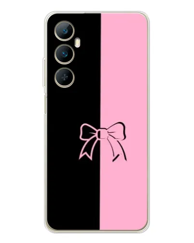 Чехол для Realme C76 с картинкой «Половинки банта»