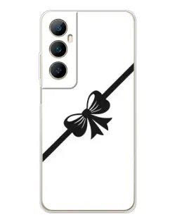 Чехол для Realme C76 с картинкой «Диагональный бант»
