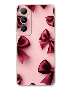 Чехол для Realme C76 с картинкой «Бордовый атлас»