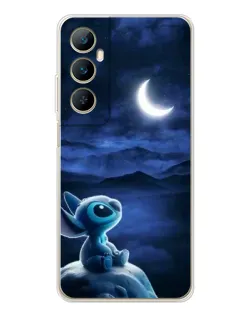 Чехол для Realme C76 с картинкой «Лунная ночь Стича»
