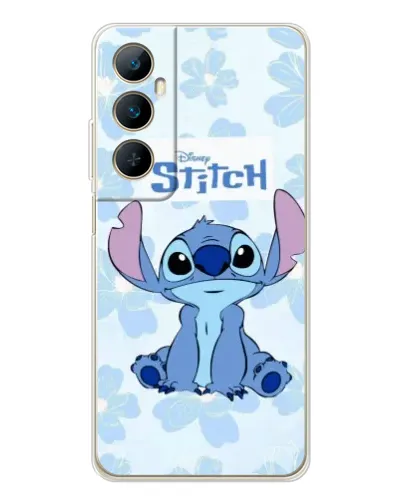 Чехол для Realme C76 с картинкой «Stitch среди цветов» Чехол для Realme C76 с картинкой «Stitch среди цветов»