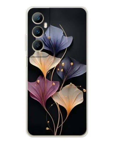 Чехол для Realme C76 с картинкой «Лиловые цветы грации»