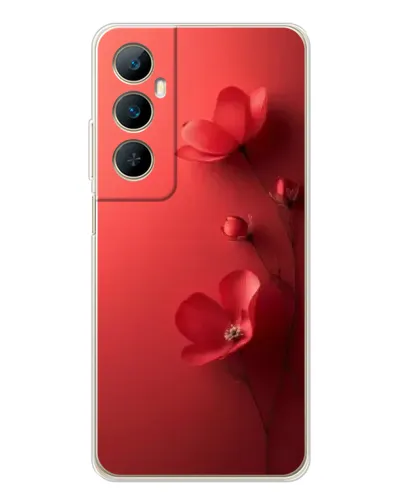 Чехол для Realme C76 с картинкой «Маковые соцветия»