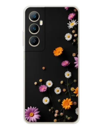 Чехол для Realme C76 с картинкой «Цветочная композиция»