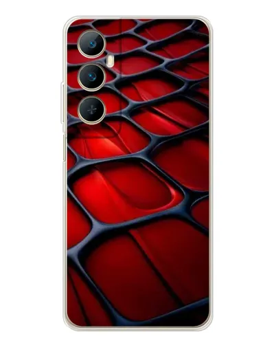 Чехол для Realme C76 с картинкой «Красная глянцевая сетка» Чехол для Realme C76 с картинкой «Красная глянцевая сетка»