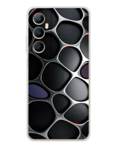 Чехол для Realme C76 с картинкой «Объемная темная решетка» Чехол для Realme C76 с картинкой «Объемная темная решетка»