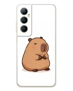 Чехол для Realme C76 с картинкой «Толстенькая капибара»