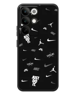 Чохол для Realme C85 Pro з картинкою «Nike Black Pattern»
