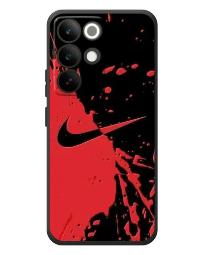 Чехол для Realme C85 Pro с картинкой «Красные брызги Nike» Чехол для Realme C85 Pro с картинкой «Красные брызги Nike»