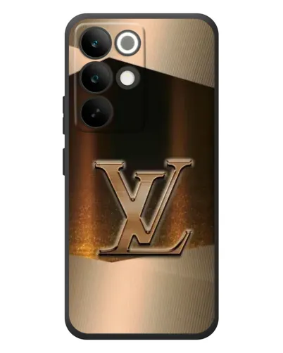 Чохол для Realme C85 Pro з картинкою «LV — золоте сяйво»
