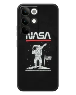 Чохол для Realme C85 Pro з картинкою «NASA — крокуємо по Місяцю»