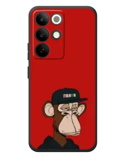 Чохол для Realme C85 Pro з картинкою «Bored Ape — червоний фон»