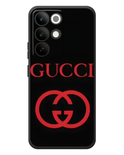 Чохол для Realme C85 Pro з картинкою «Gucci — червоний логотип»