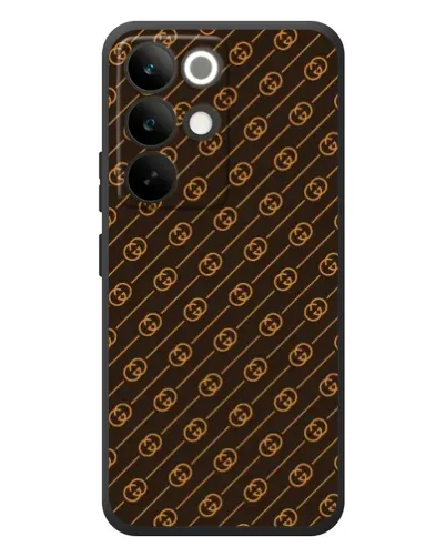 Чохол для Realme C85 Pro з картинкою «Gucci — золоті діагоналі»