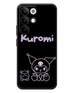 Чохол для Realme C85 Pro з картинкою «Kuromi — чорний мінімалізм»