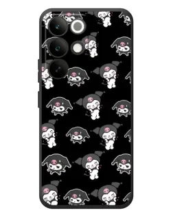 Чохол для Realme C85 Pro з картинкою «Чорний паттерн Kuromi»