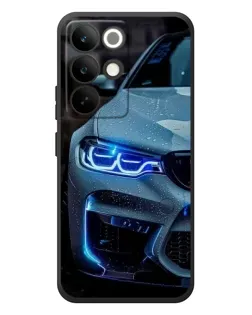 Чохол для Realme C85 Pro з картинкою «Погляд BMW з синіми фарами»
