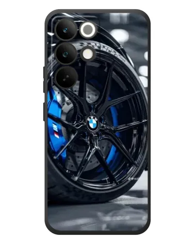 Чохол для Realme C85 Pro з картинкою «Колесо BMW зблизька»