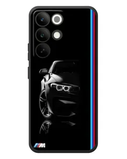 Чохол для Realme C85 Pro з картинкою «Силует BMW в темряві»